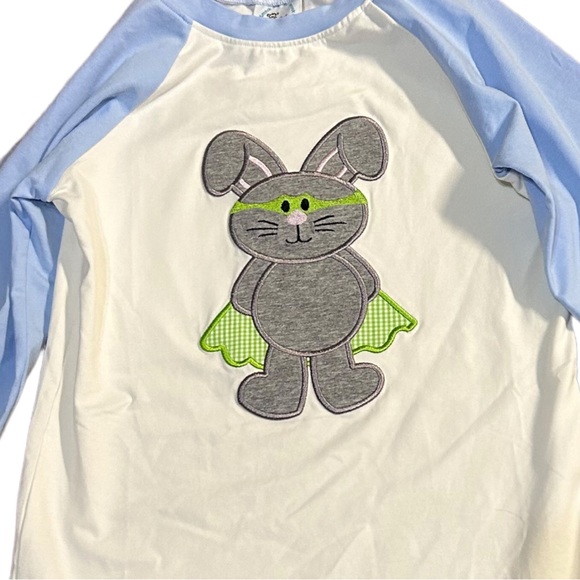 Smock Monkey super bunny embroidered raglan top size 5 - Picture 2 of 6